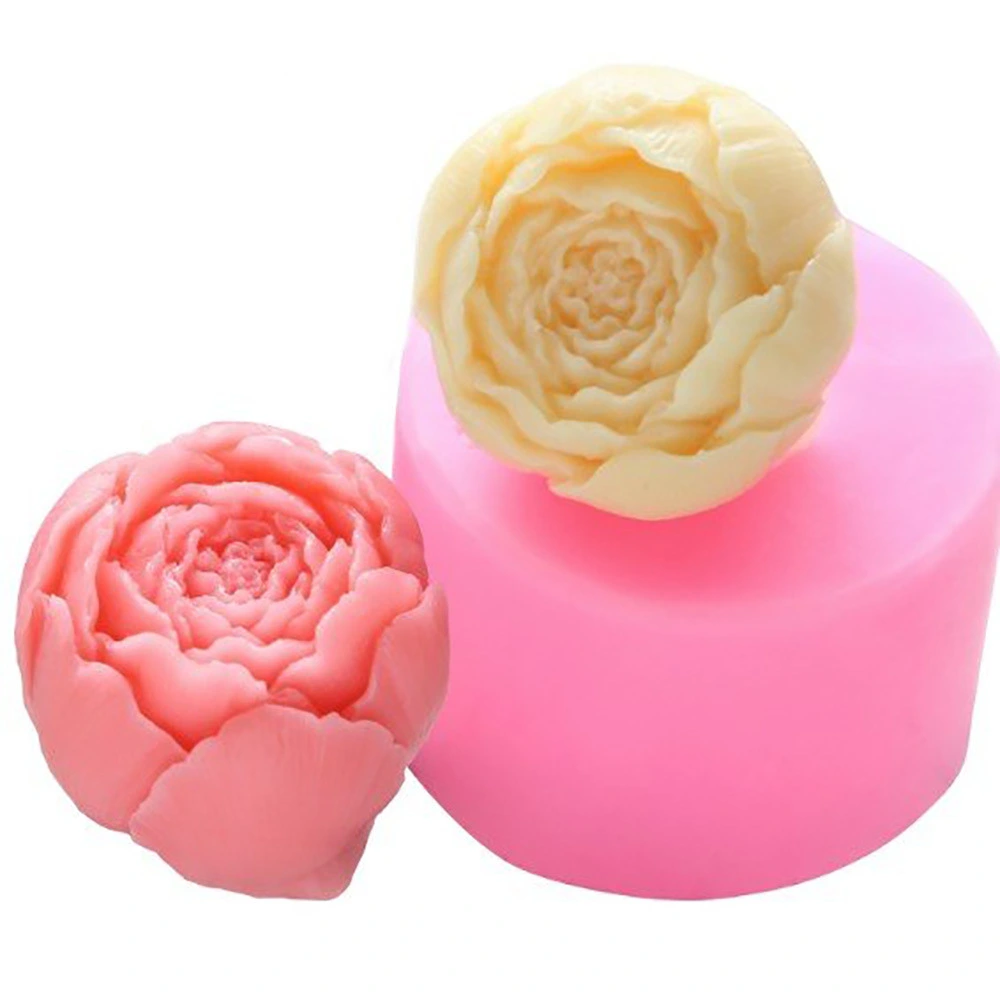 Flower Round Silicone Soap Cake Mold