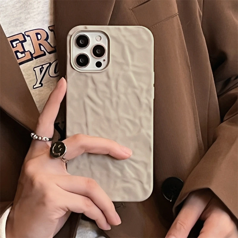 Ins Retro Milk Tea Color Silicone Phone Case