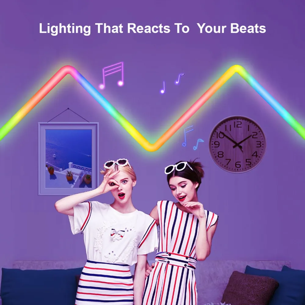 RGB Splicing Remote Control Smart Creative Atmosphere Light Wall Light