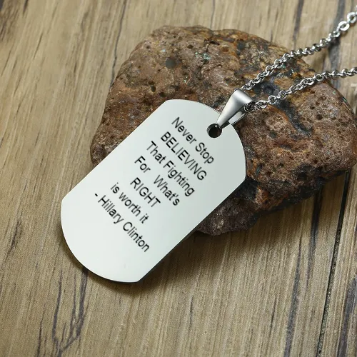 Never Stop Believing Pendant