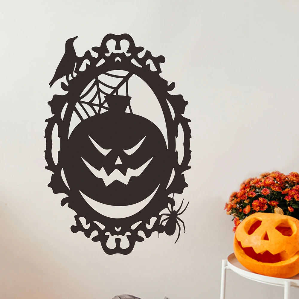 Halloween Scary Pumpkin Decoration Removable Sticker