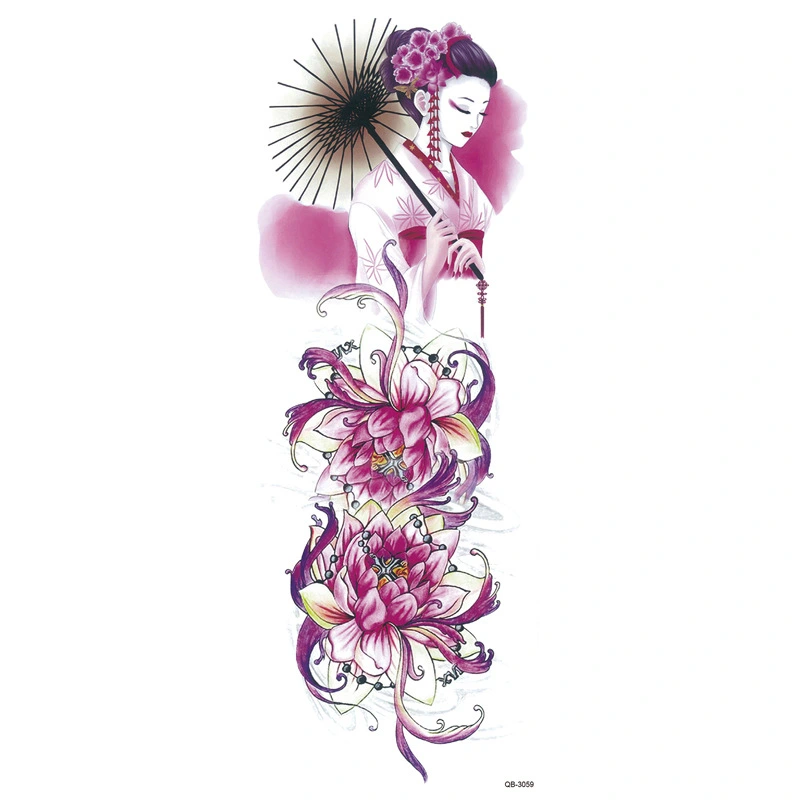 Full Arm Flower Arm Large Flower Arm Waterproof Tattoo Stickers