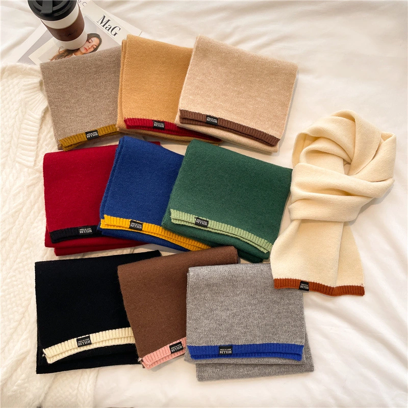 Men's And Women's Fashion All-match Wool Warm Scarf
