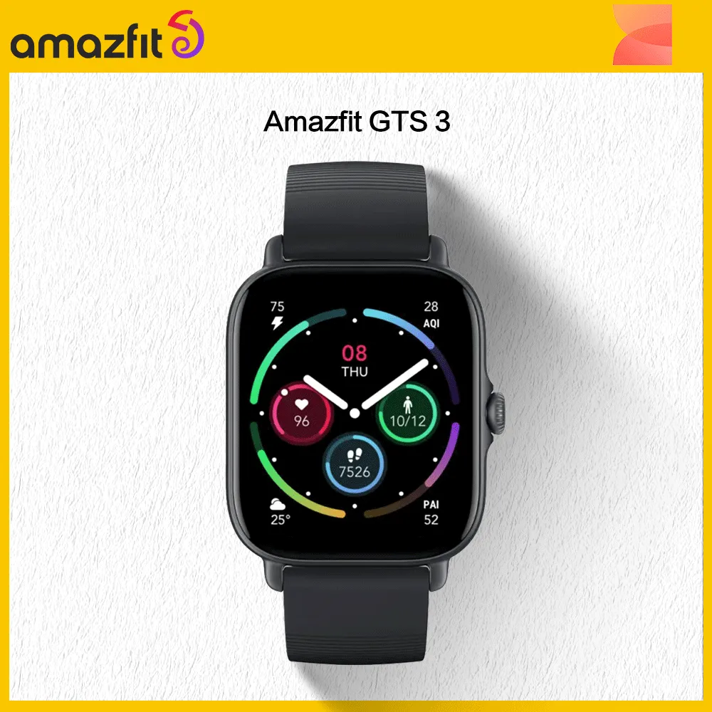 New Amazfit GTS 3 GTS3 GTS Smartwatch Alexa 1.75 AMOLED Display 12 Day Battery Life Smart Watch For Andriod