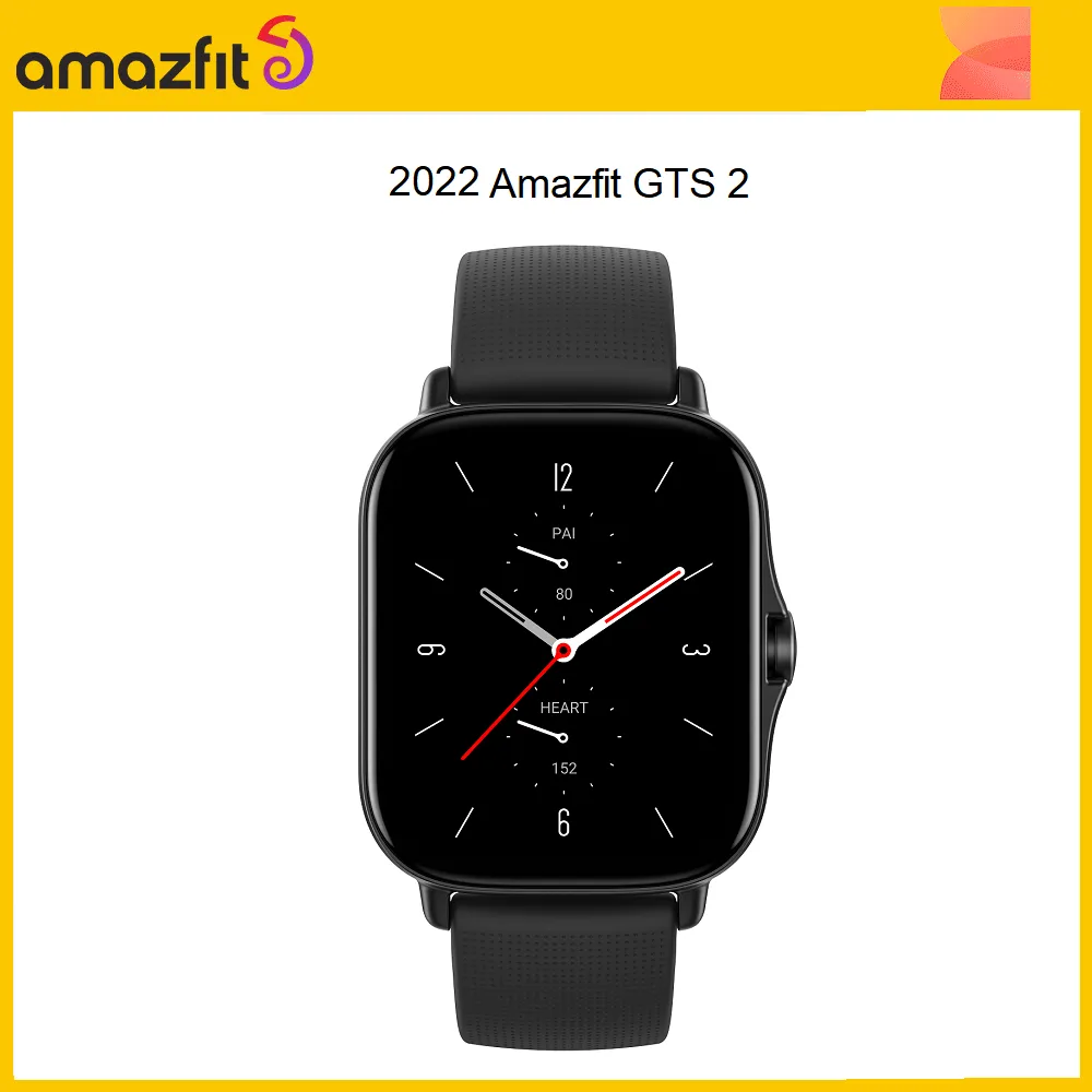 2022 New Versio Amazfit GTS 2 Smartwatch 5ATM Water Resistant AMOLED Display Long Battery Life Smart Watch For Ios Android Phone