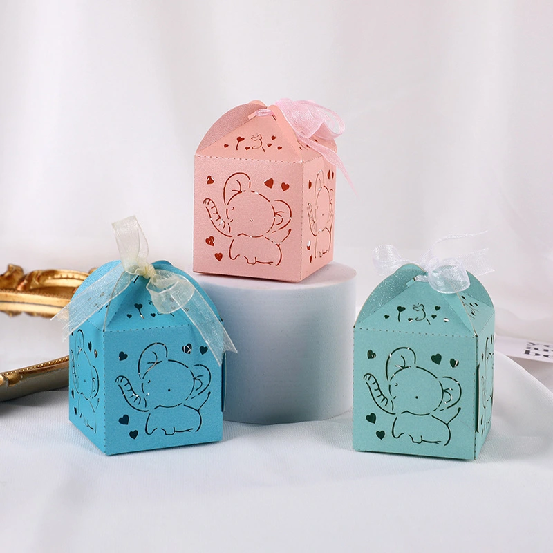 European Creative Xi Candy Box New Hollow Candy Box Small Elephant Laser Candy Box