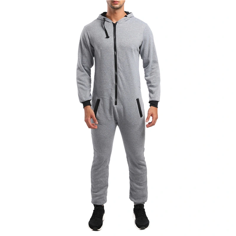 Foreign Trade New Men's Clothing One-piece Youth Fashion Slim One-piece Sports Sweater Suit