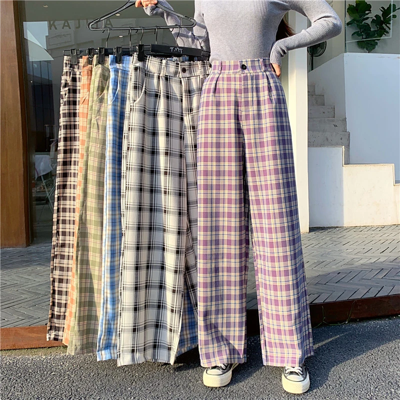 Drape pants loose and slim straight-leg pants