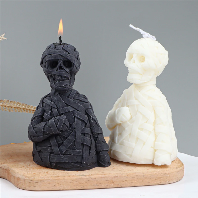 Zombie Skull Halloween Silicone Candle Mold