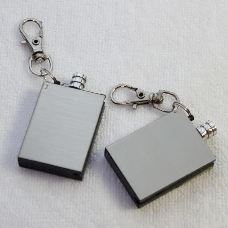 Stainless Steel Waterproof Ten Thousand Matches Square Lighter