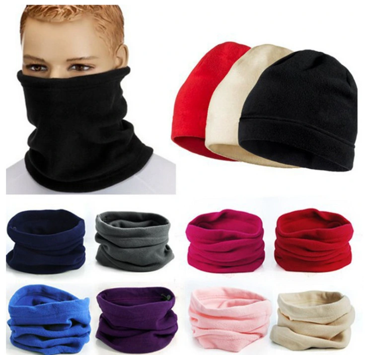 Men's And Women's Headcollar Outdoor Fleece Scarf Winter Multi-functional Headgear Warm Face Mask Hat