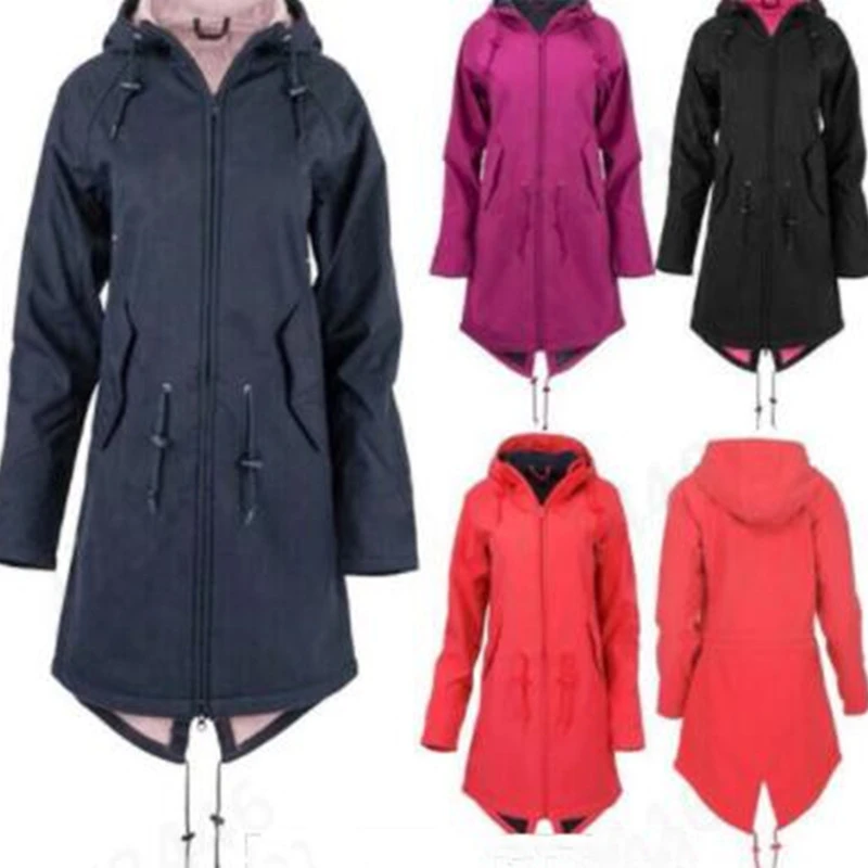 Winter European And American Hot Fleece Jacket Women's Dust Coat