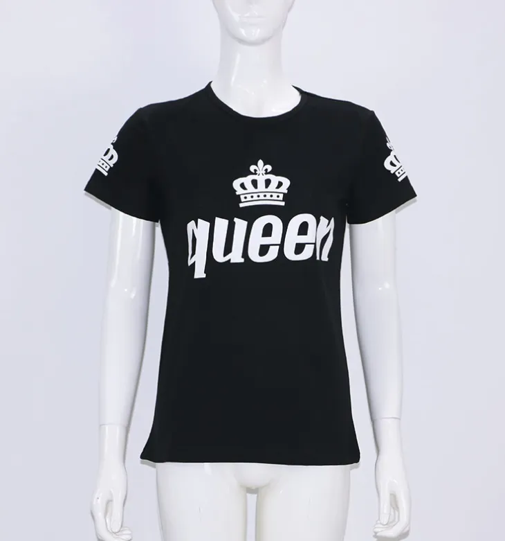 Couple Personality Loose Pullover Short Sleeves