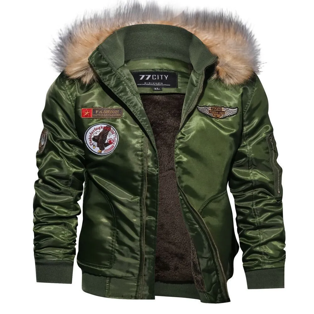 Embroidered flight suit jacket