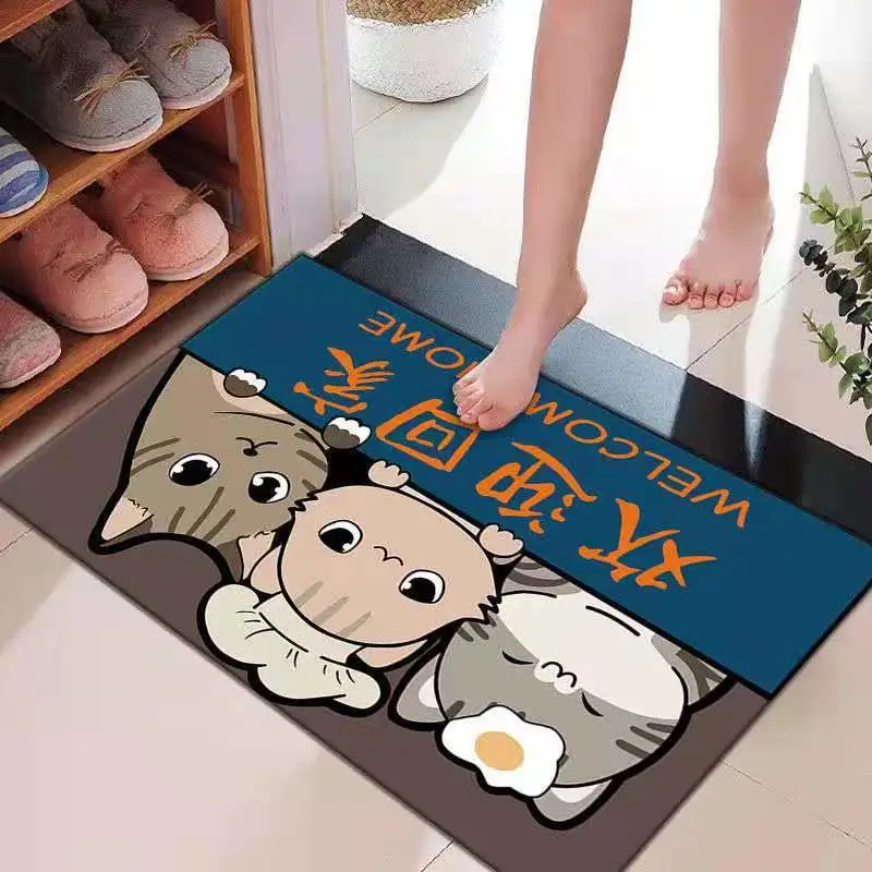 Absorbent Floor Mat Bedroom Cartoon Rug