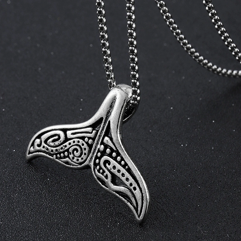 Men's Alloy High-grade Shark Tail Necklace