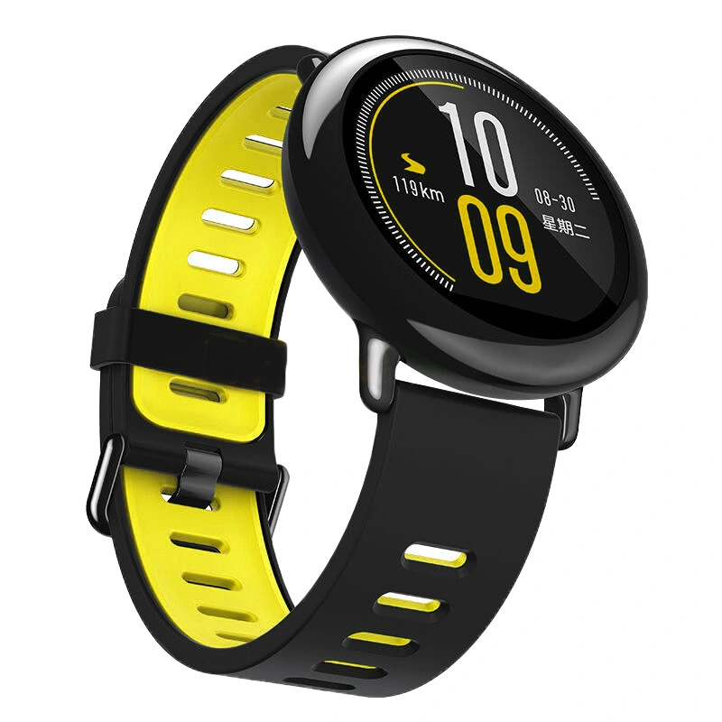 Applicable To Huami Two-color Silicone Strap Amazfit Smart Watch Silicone Wristband Sports Watch Band