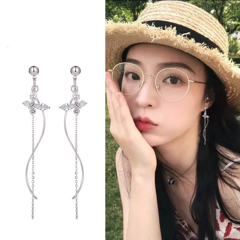 Super Fairy Butterfly Tassel Earrings Feminine Temperament Personality