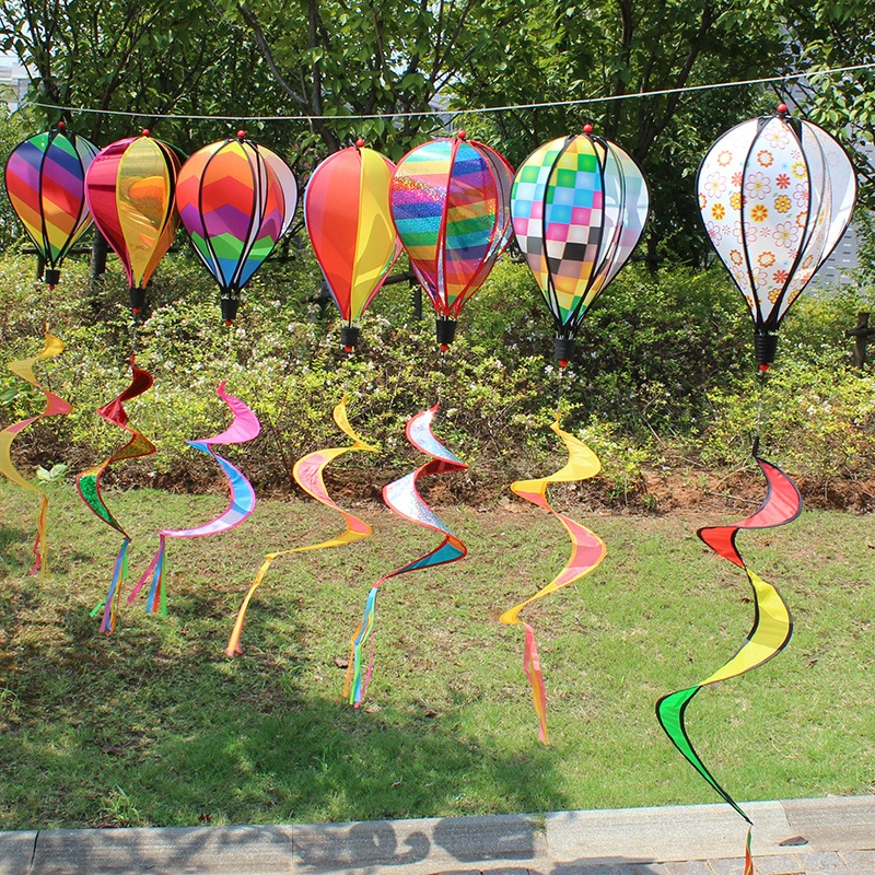 Decorative Handmade Children's Toy Rainbow Spinning Hot Air Balloon