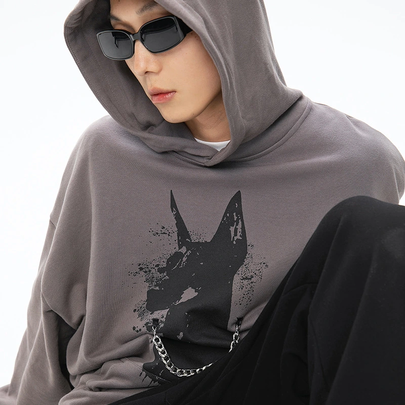 Rumengchao American Printed Sweater For Men