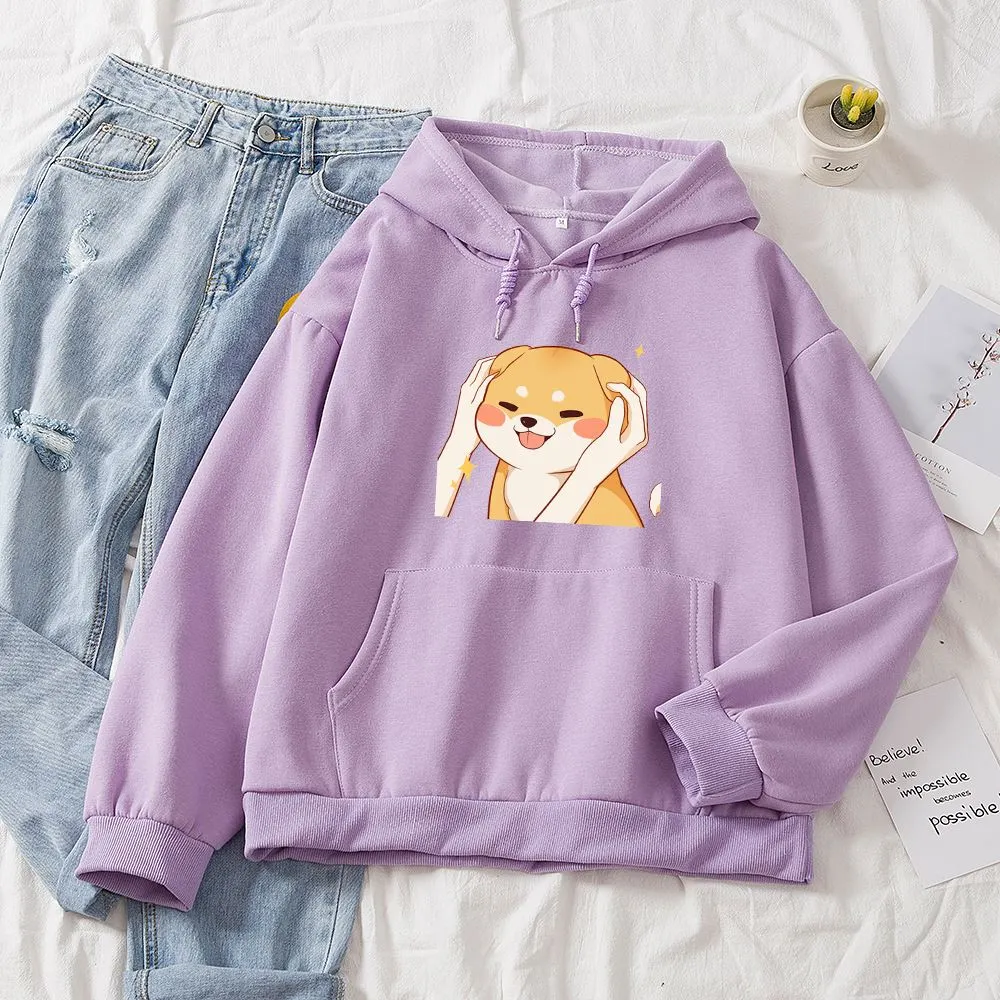 Hooded Solid Color Versatile Loose Student Hoodie Youth Casual