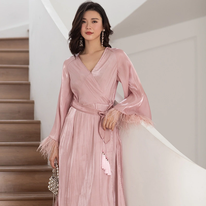 Women's New Holiday Style Waistband Dress