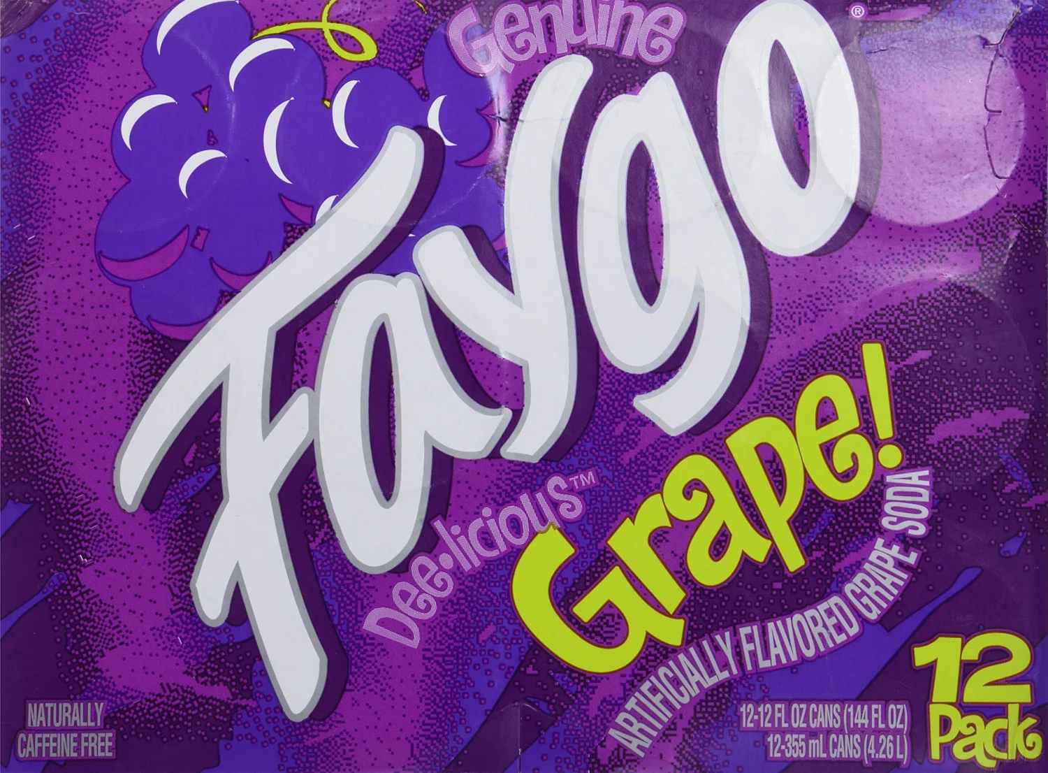 Faygo - Grape Soda - 12 Pack of 12-oz. Cans