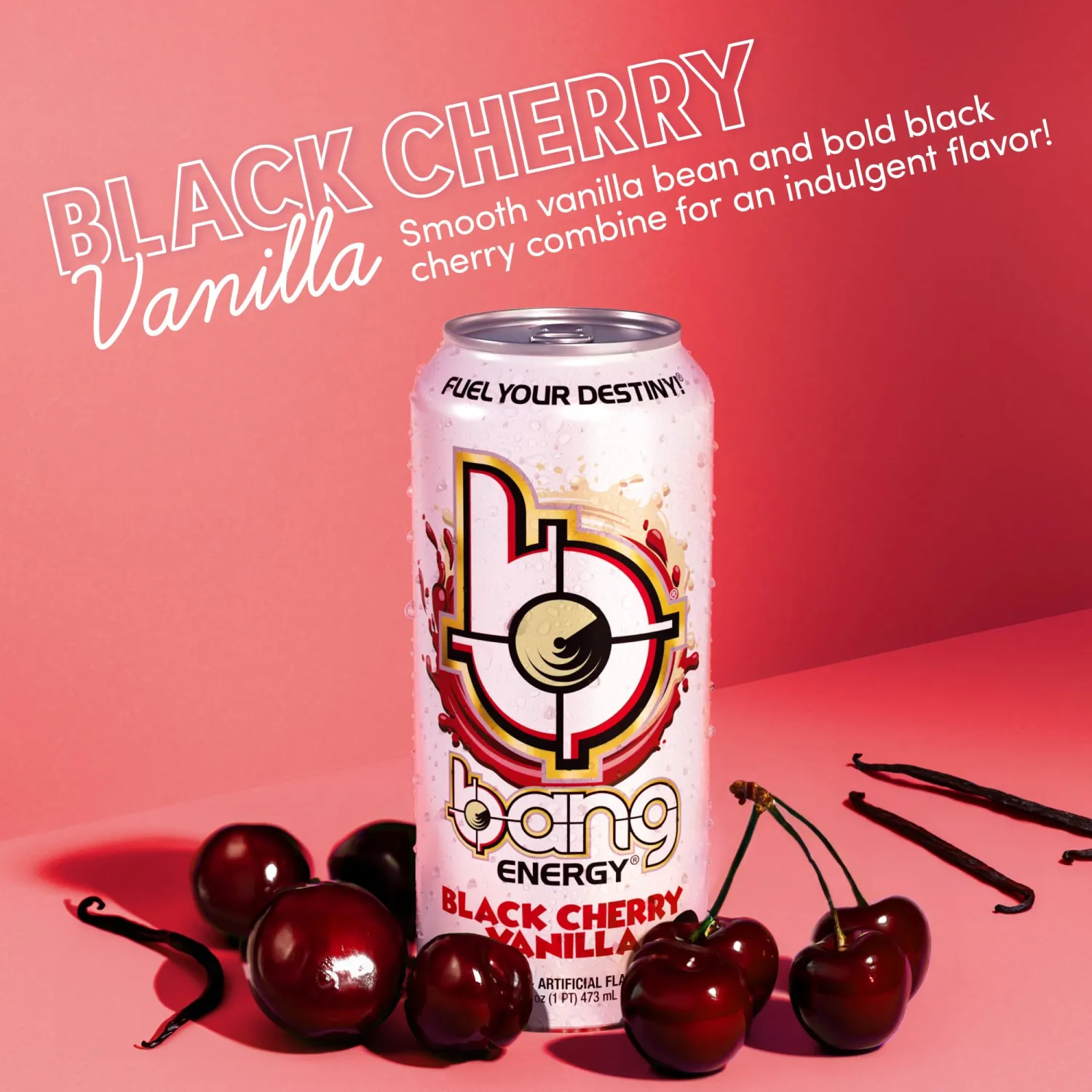 Bang Energy Black Cherry Vanilla, Sugar-Free Energy Drink, 16-Ounce (Pack of 12)