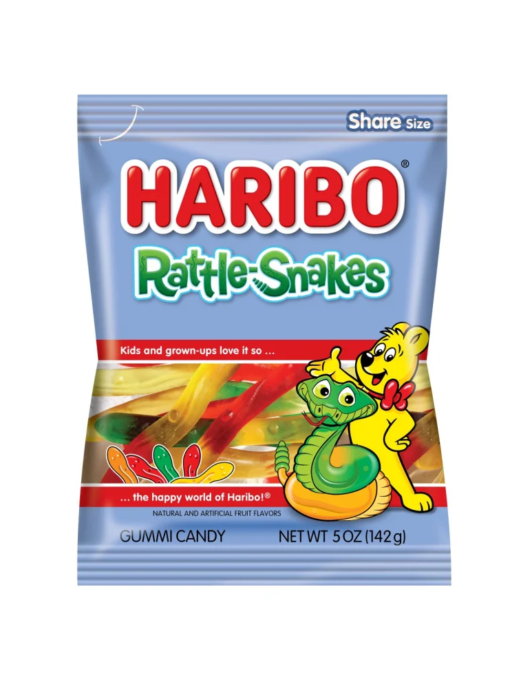 HARIBO Gummi Candy, Rattlesnakes, 5 oz. Bag (Pack of 12)