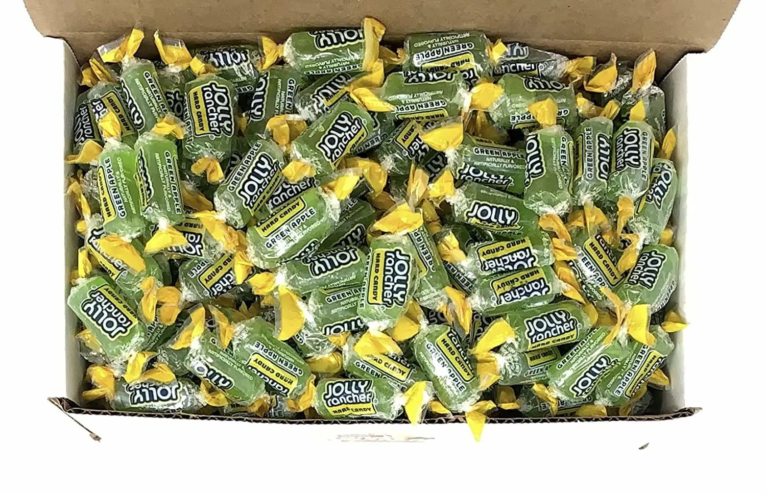 SECRET CANDY SHOP Jolly Rancher Flavor Hard Candy Bulk in Box (Individually Wrapped) (Green Apple, 1lb)
