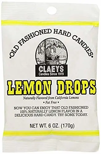 Claey's Old Fashioned Hard Candy Lemon, 6 Ounce - 5 Pack