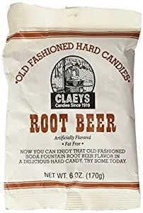 Claeys Old Fashioned Root Beer Hard Candy 6 oz.