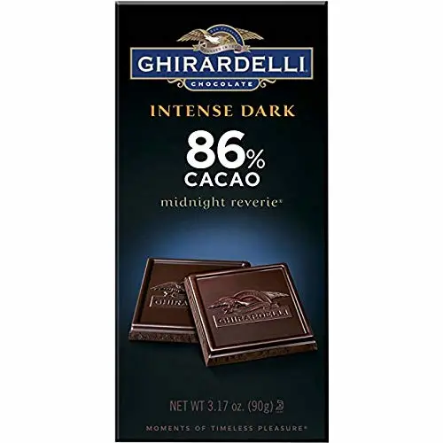 Ghirardelli Intense Dark Midnight Reverie 86% Cacao Bar, 3.17 oz