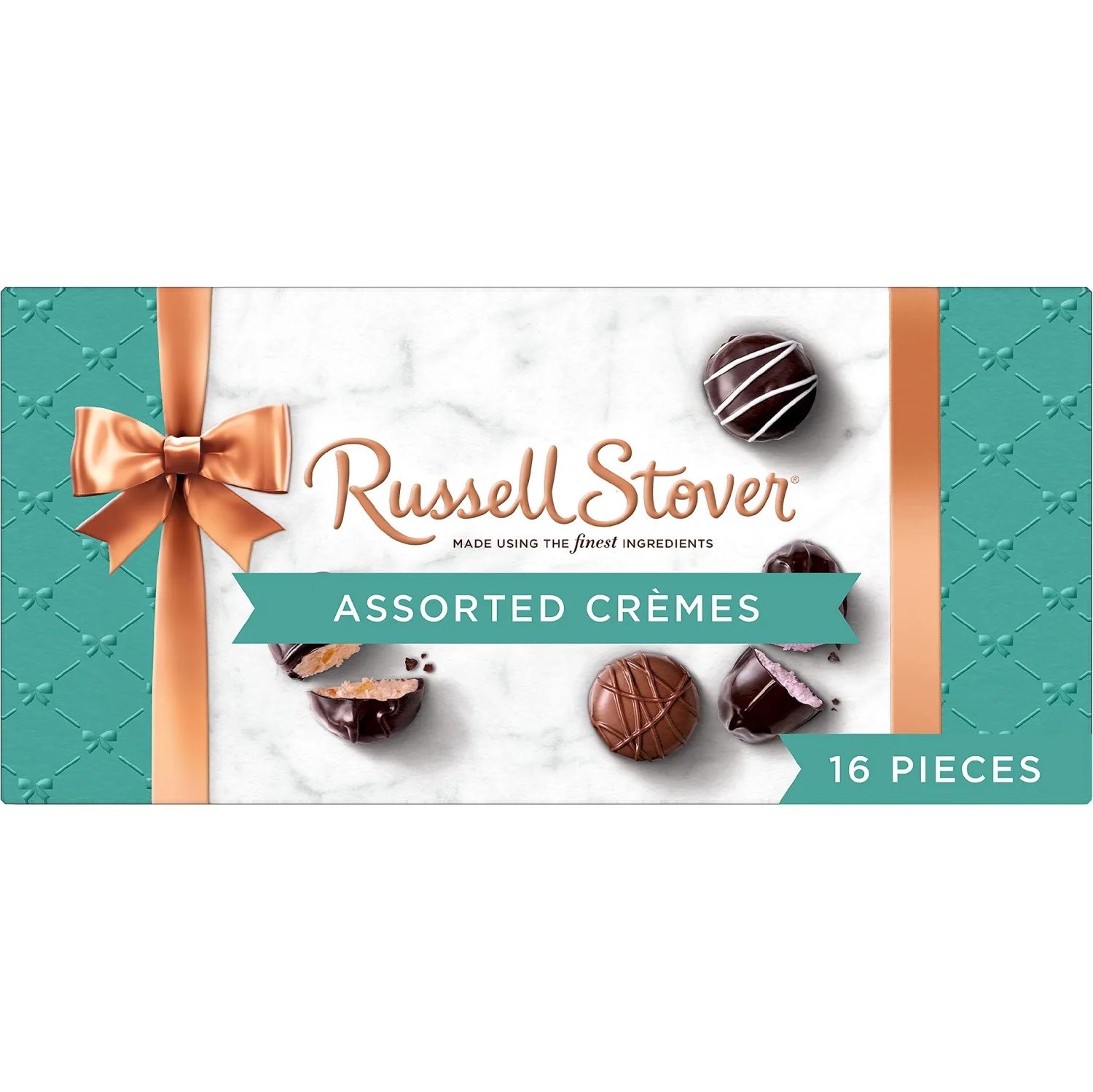 Russell Stover, Assorted Creams in Milk and Dark Chocolate, Chocolate Gift Box, 9.4 Ounce