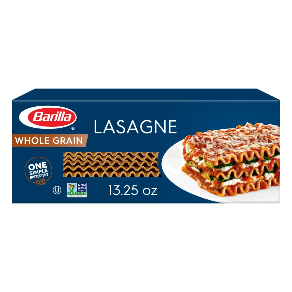 Barilla Whole Grain Wavy Lasagne Noodles, 13.25 oz