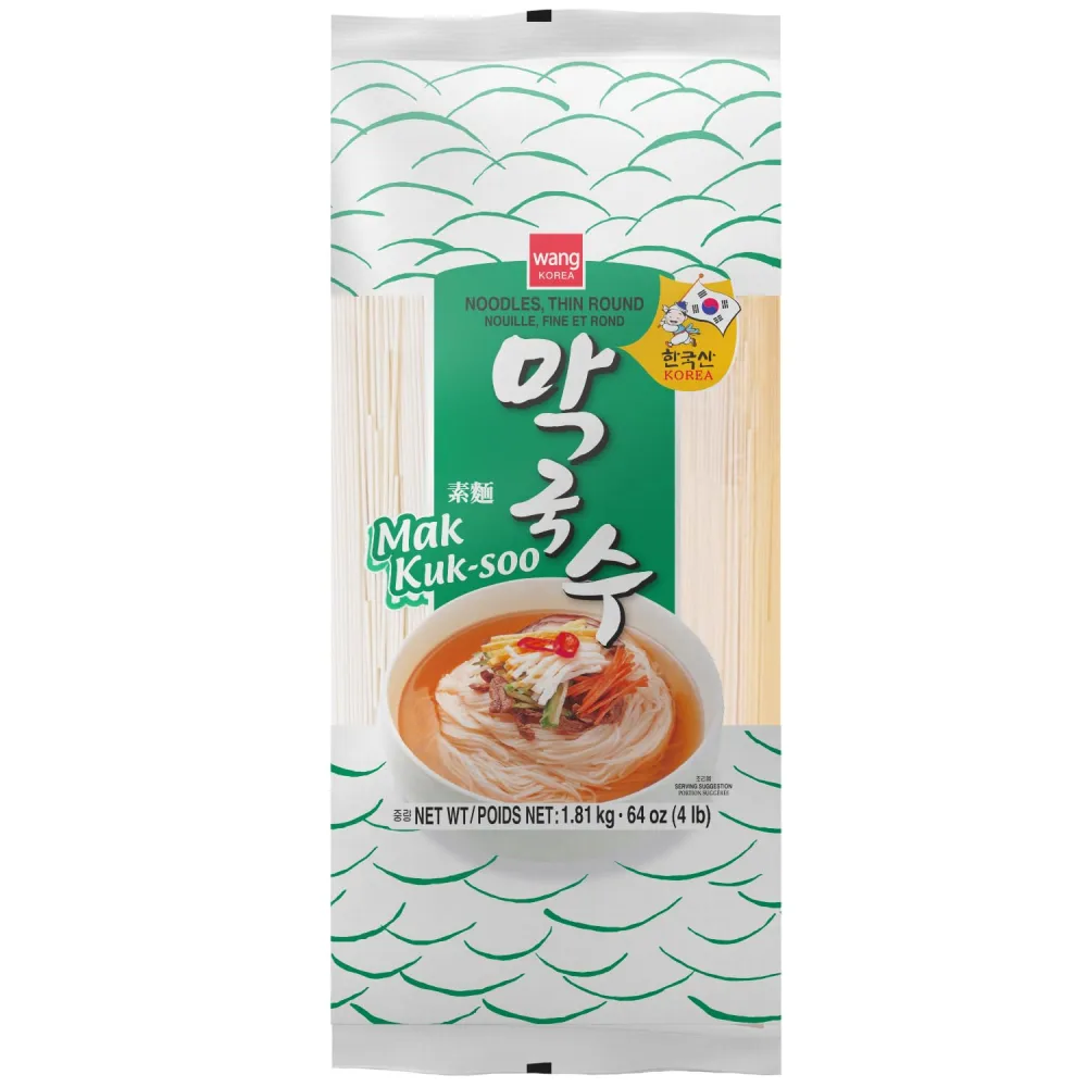 Wang Makguksu, Korean Dried Noodle, Silky and Thin Wheat Noodle, Janchi Guksu, Bibim Guksu Simple and Savory, 63.49 Oz