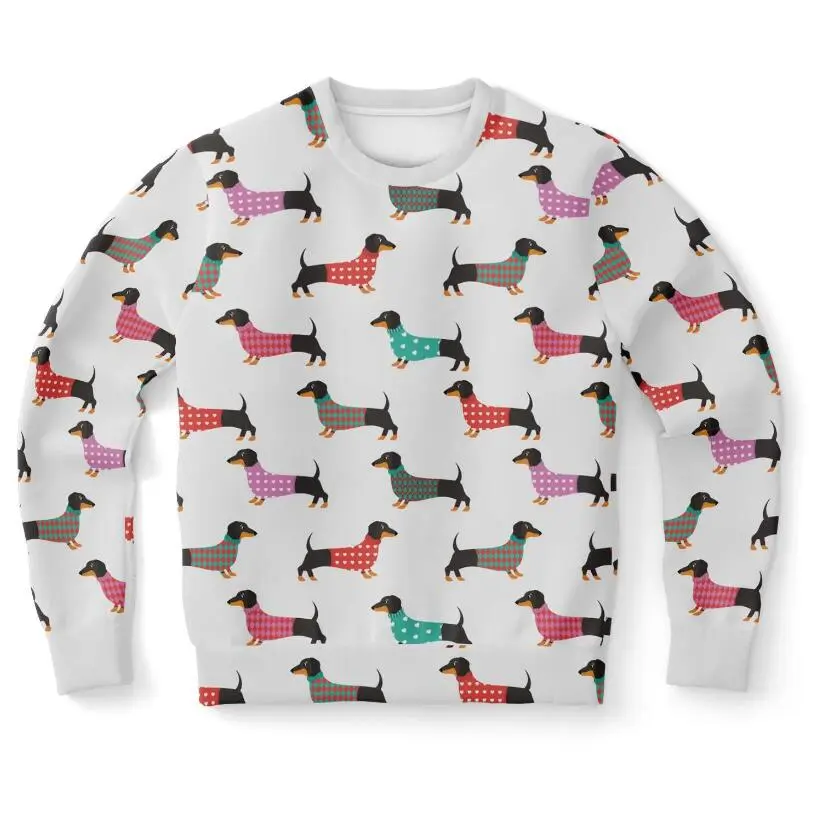 3D Geometric Pattern Printed Casual Oversize Round Neck Sweater