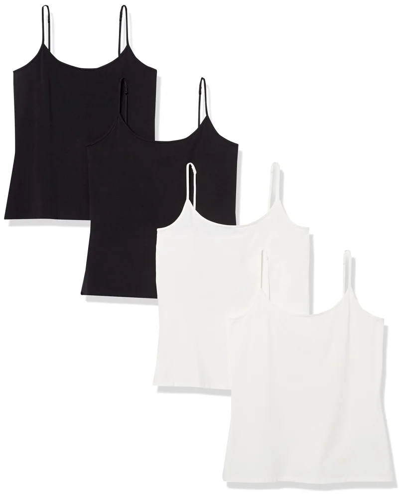 Zinc Essentials Women's Slim-Fit Camisole, Pack of 4