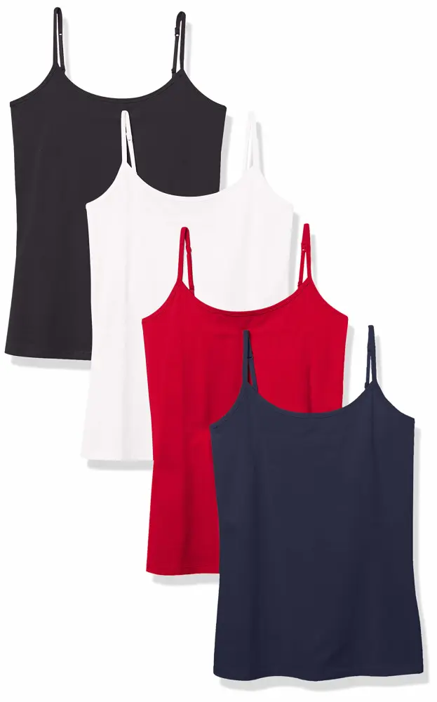 Zinc Essentials Women's Slim-Fit Camisole, Pack of 4