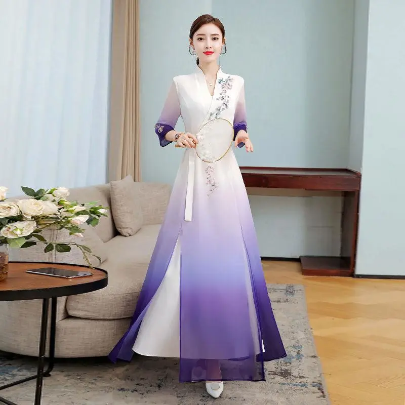 Ethnic Retro Daily Cheongsam Skirt Women
