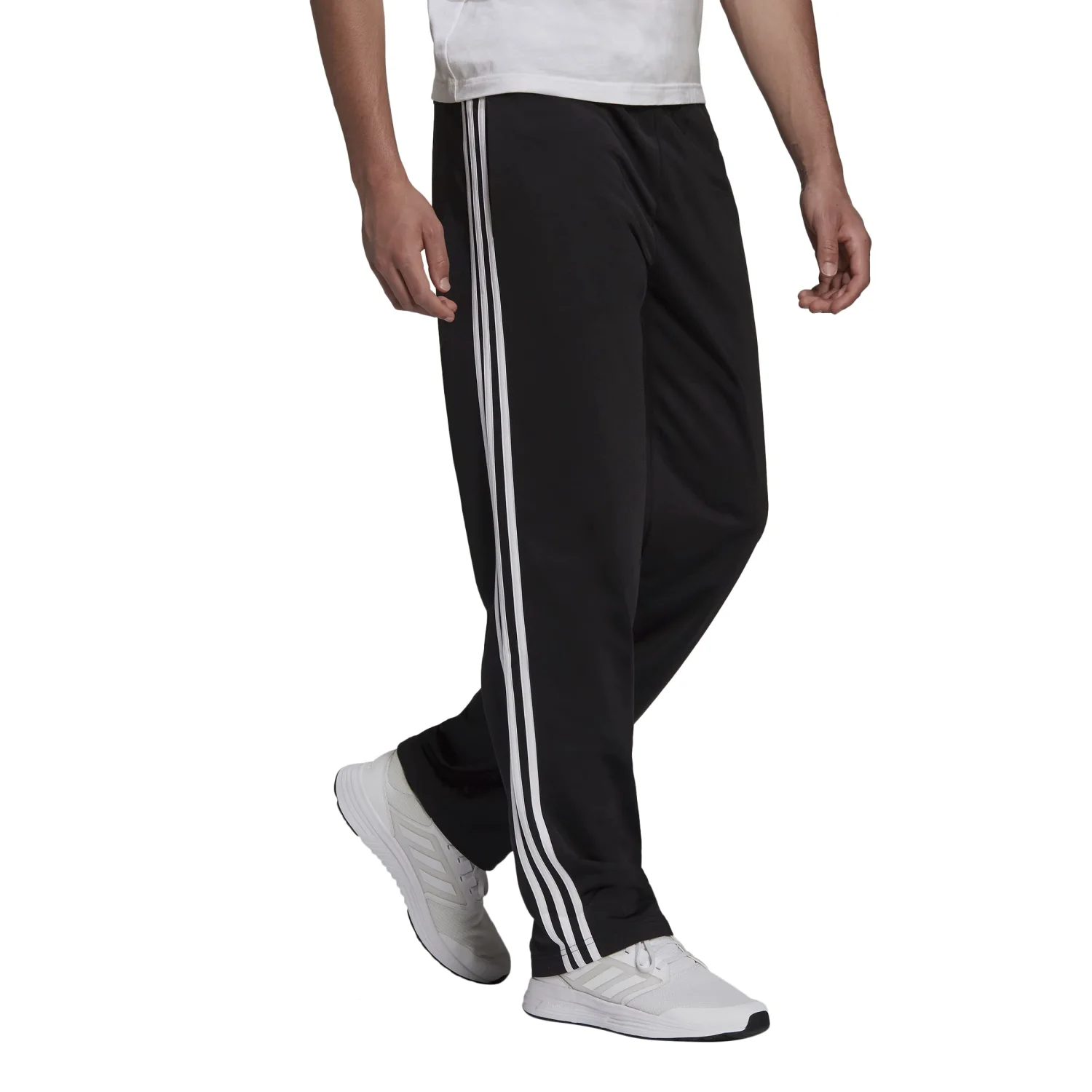 adidas Men's Essentials Warm-up Open Hem 3-stripes Tracksuit Pants