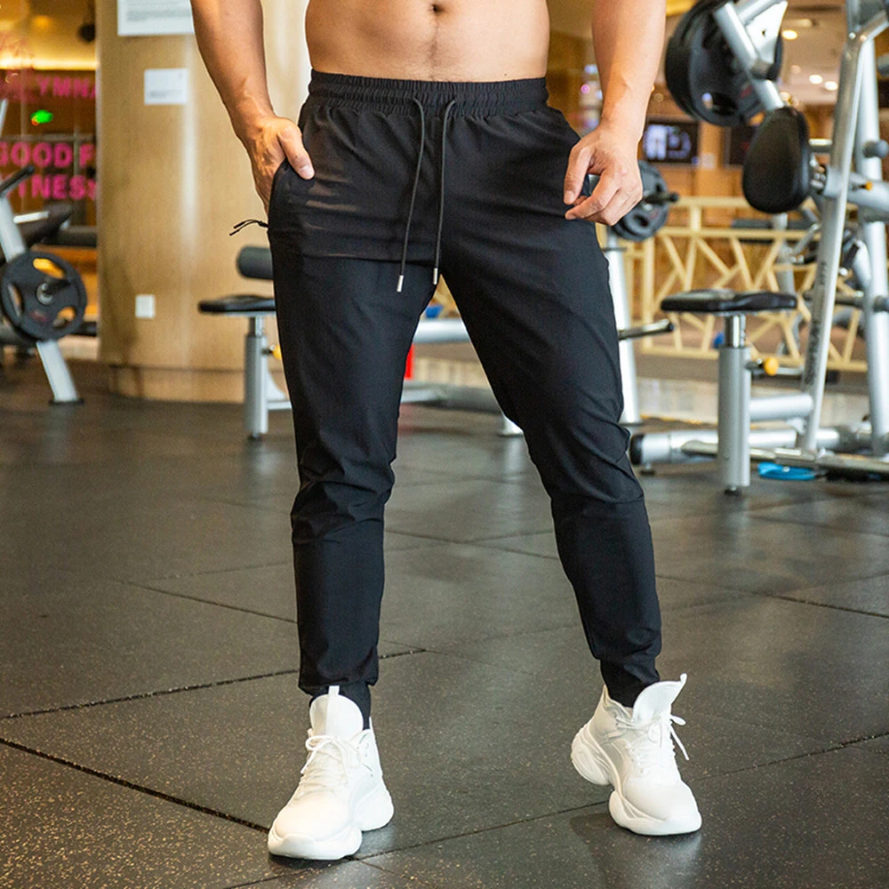 Sports Pants Men's Thin Fitness Leggings Running