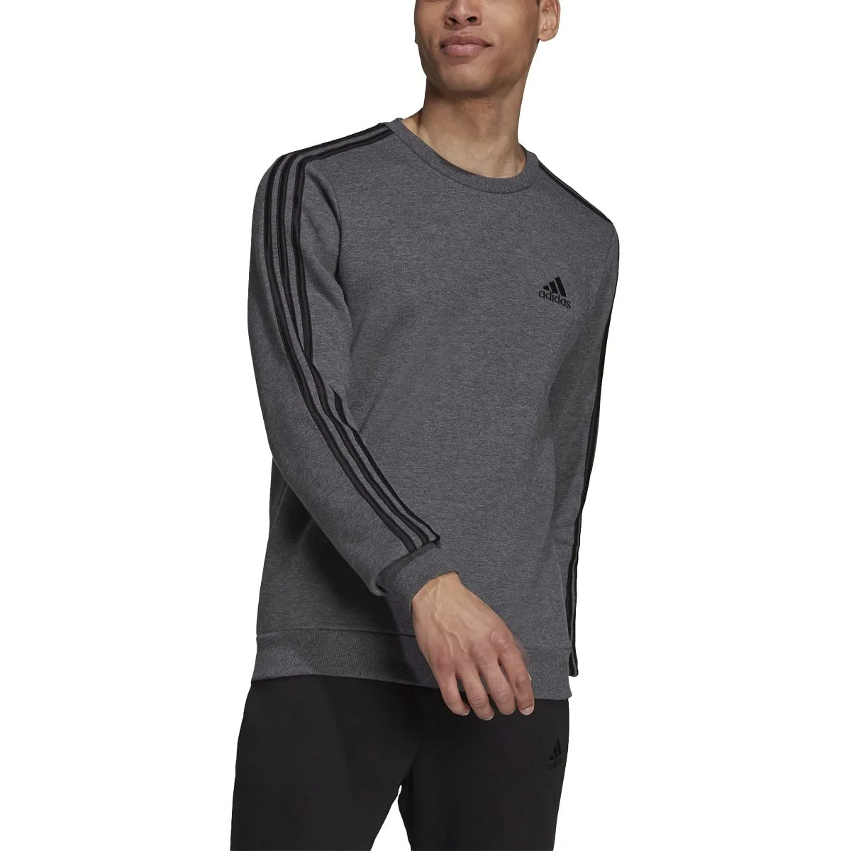adidas Men's Essentials Fleece 3-Stripes Sweatshirt