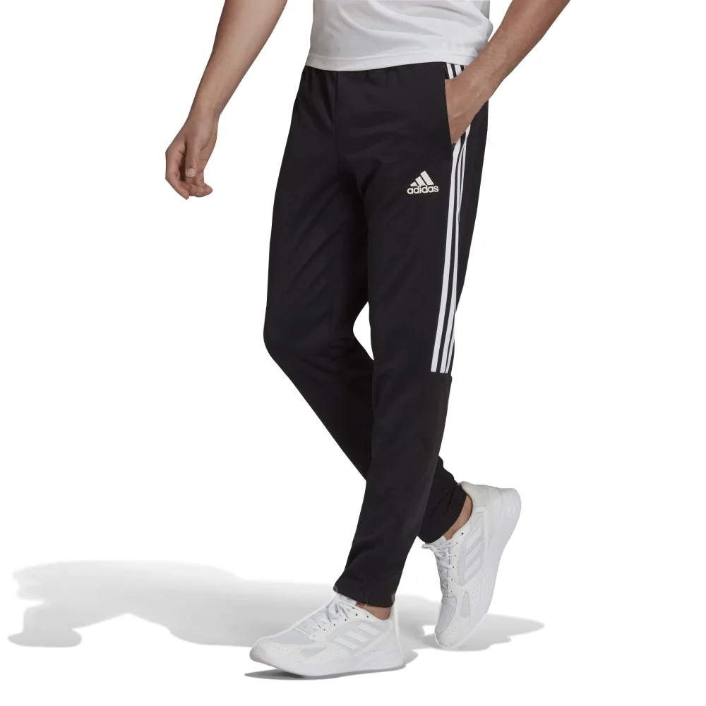 adidas Men's Aeroready Sereno Slim Tapered-Cut 3-Stripes Pants