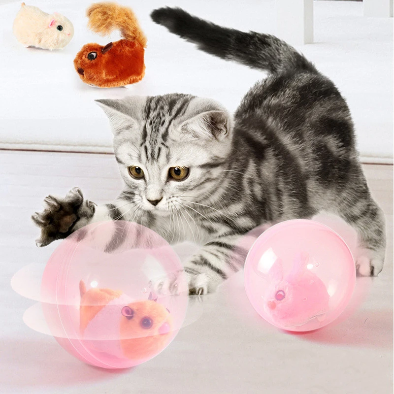 Simulated Hamster Rabbit Electric Rolling Ball Cat Toy