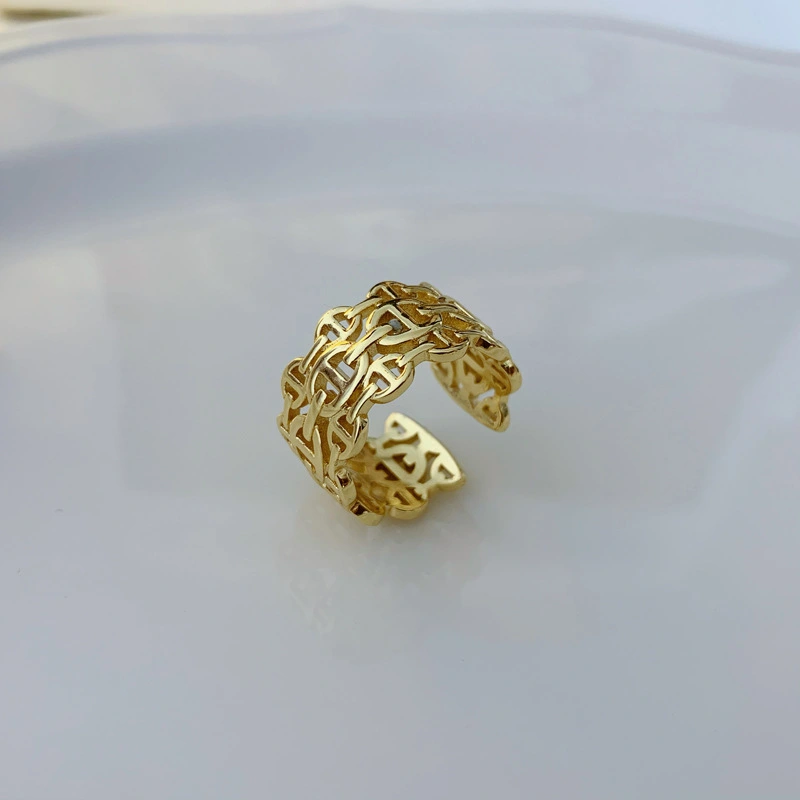 Pig Nose Splice Small Design Adjustable Ring