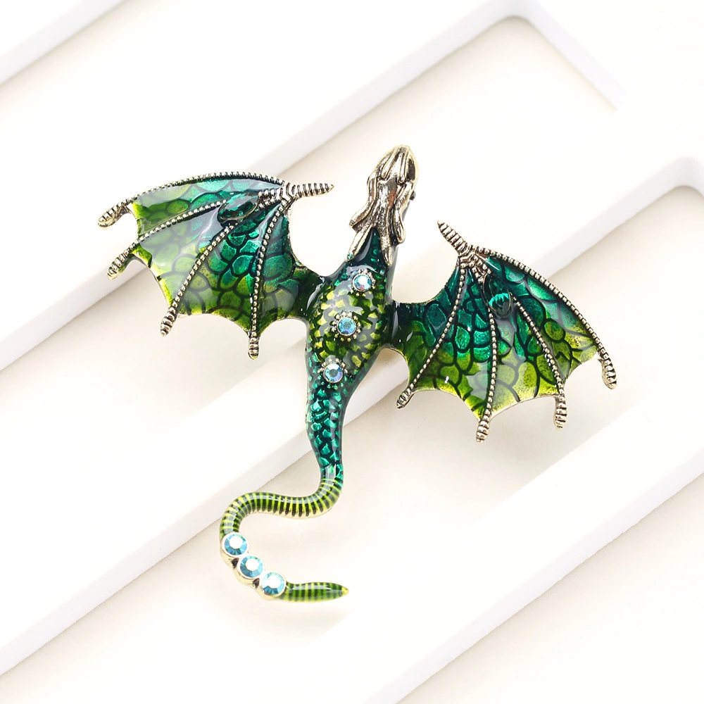 Personality Exaggerated Oil Dripping Multicolor Pterosaur Brooch