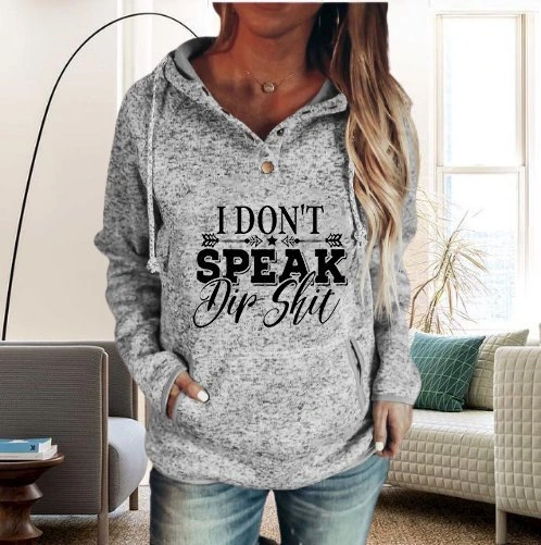 Printing Design Heather Gray Plus Size Women's Sweater