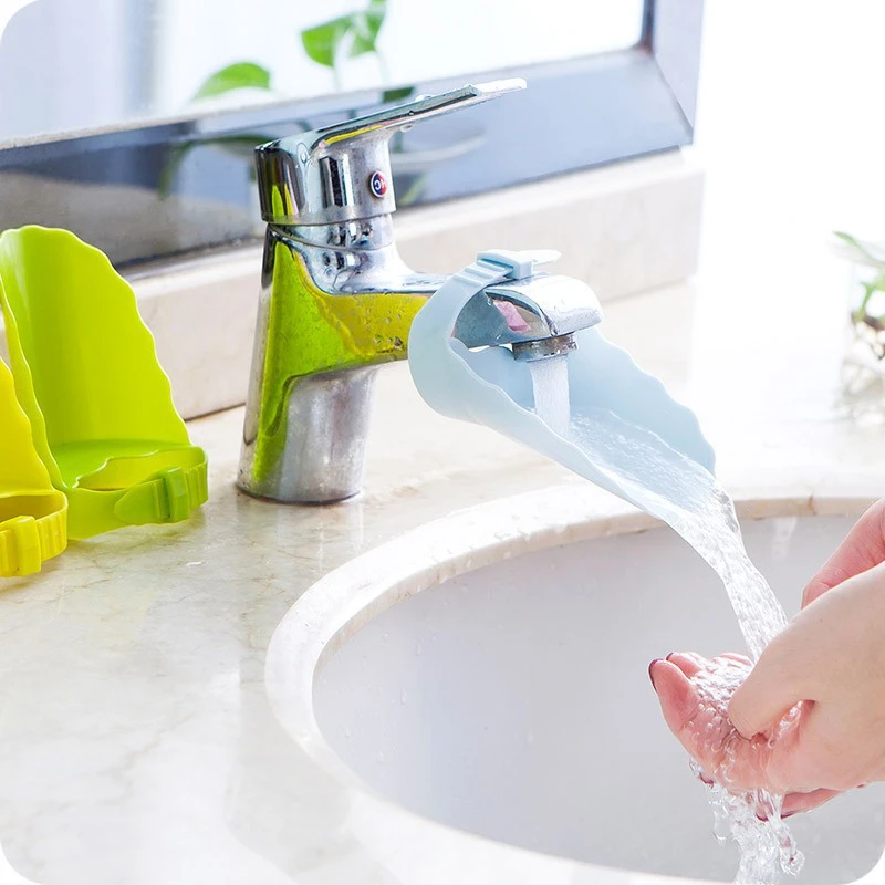 Household Faucet Lengthened Hand Washing Device Guide Gutter Tap Water Extension Extender Children's Hand Washing Aid