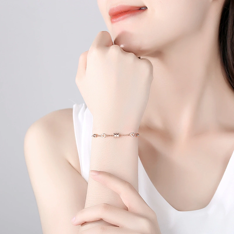 925 Sterling Silver Small Pretty Waist Bracelet Women Korean Version